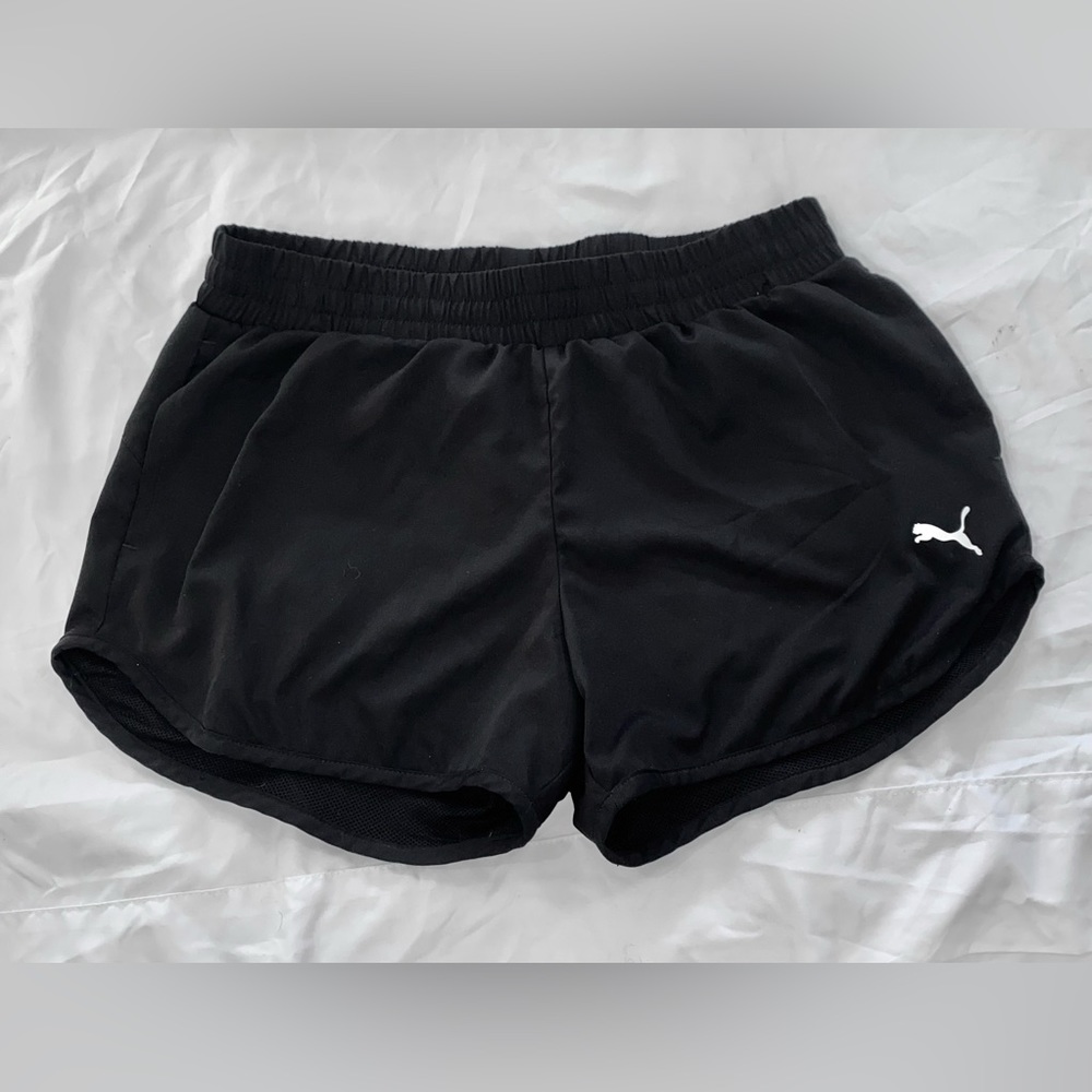 Puma Black Womens Athletic Shorts